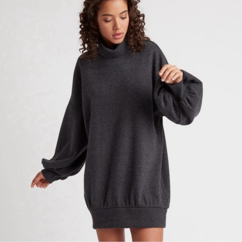 2/$40 NWT Choosy Charcoal Oversized Boyfriend Sweater/Dress.